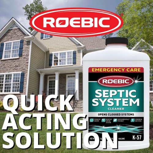 Roebic K-57-Q Septic System Cleaner: 32 Ounces, Cleans and Maintains Septic Systems for Optimal Performance