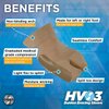 OrthoSleeve HV3 Bunion Brace/Splint (One Sleeve) for Foot Bunion Pain/Hallux Valgus Relief and Split-Toe Design to Help straighten Toes
