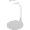 Plymor DSP-4175W White Adjustable Doll Stand, fits 7, 7.5, 8, 8.5, and 9 inch Dolls or Action Figures, Waist is 1.75 to 2.25 inches Wide, 5 to 6 inches Around
