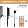 IKZEE Hair Wax Stick, Slick Stick Brush Set, Styling Wax Stick for Hair, Hair Wax Stick Bristle Brush for Flyaways, Teasing Brush for Hair Styling