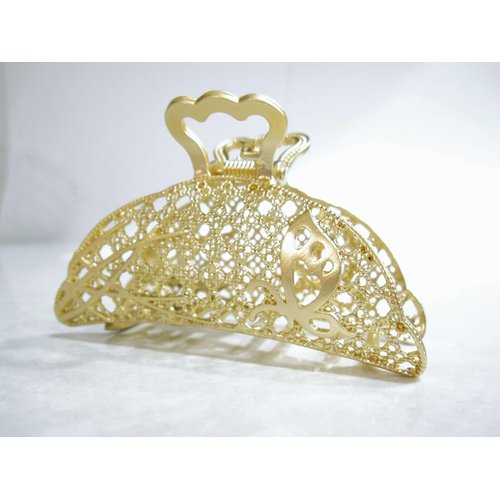 Generic Gold butterfly mesh metal hair claw clip jaw clip
