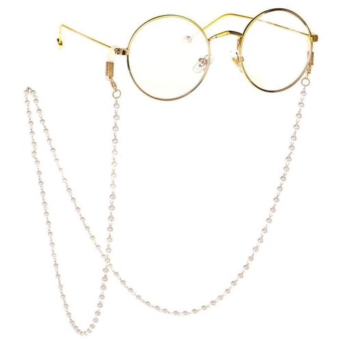 Pearl Glasses Eyeglasses Chain for Women Girls Beaded Sunglasses Chains Pearl Eyewear Chain Holder Necklace