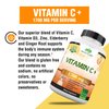 NaturaLife Labs A Higher Standard Vitamin C 1,700 MG with Vitamin D3, Zinc, Elderberry, Ginger Root - Maximum Strength Multi System Immune Support- 100 Veggie Capsules