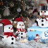 Aursy Christmas Crafts for Kids, 9 Pack DIY Build a Snowman Kit for Kids, Christmas Gifts for Kids, Stocking Stuffers for Kids, DIY Air Dry Modeling Clay Snowman, Decor Creative Xmas Crafts Gift