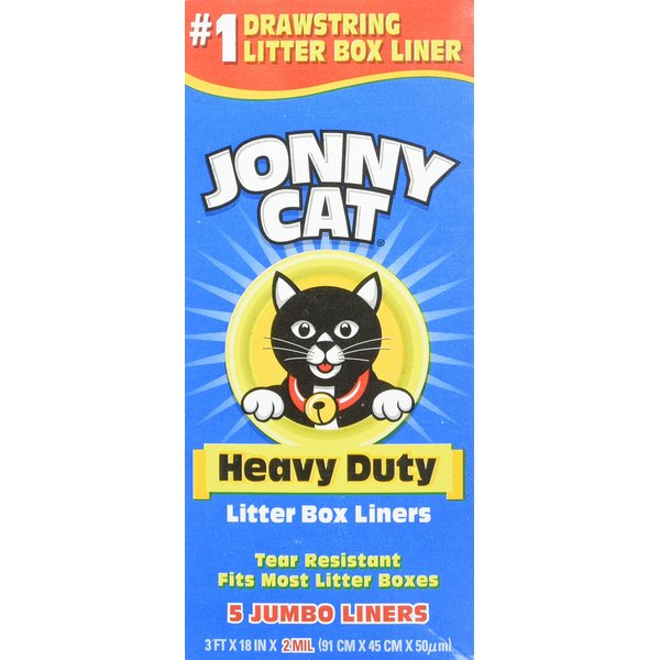 JONNY CAT Cat Litter Box Liners 5 / Box (3 Pack)