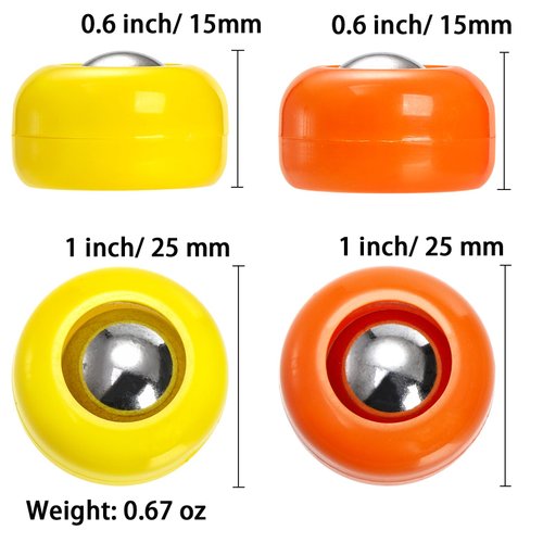 TOPZEA 32 Pieces Mini Shuffleboard Replacement Pucks, Shuffle Board Rollers Set Desktop Free Sliding Beads Tabletop Curling Game Accessories Equipment for Indoor Home Leisure Sport