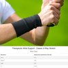 Back on Track Therapeutic 2-Way Stretch Black Wrist Brace with Welltex Technology - Enhanced Support & Comfort for Everyday and Physical Activities, XL