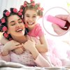 Zhehao 36 Pcs Pink Foam Sponge Hair Rollers 2.76 Inch Small Flexible Sleeping Hair Curlers Soft Hairdressing Curlers for Women Hair Styling(2 cm Diameter,Pink)