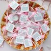 50pcs Tealight Candles Set for Baby Shower Party Favors, Christening Favors for Guests, Baby Girl Gender Reveal Favors. (pink)