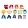 Squishville Mini-Squishmallows Besties Multipack - 14 Rainbow 2-Inch Plush Toys: Red Panda, Tabby Cat, Octopus & More