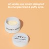 CRVFT Men's Under Eye Cream .25oz [AM/PM] | 30 Day Supply | Reduce the Appearance of Puffy Eyes + Lessen Dark Circles | Invigorated with Caffeine | Made in the USA | Peppermint Scented