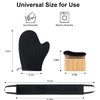 3 in 1 Self Tanning Mitt Self Tanner Mitt Applicator Kit, Self Tanning Brush for Self Tan Brush Back Tanning Applicator Tanning Glove for Self Tan Mitt Kabuki Body Brush Self Tanner Back Applicator