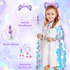 Princess Dress Up for Girls 4-6, Mermaid Toddler Toys for Ages 3-8, 8 Pcs Shiny Sequin Princess Cape Set Kids Toys, Princess Girl Toys for Easter Halloween Birthday Christmas Gifts Party Favors