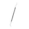 Dental Explorer Double Ended Probe 17A/23 for Professional Teeth Cleaning Calculus Plaque & Tartar Remover - Made of Stainless Steel for Oral Care with Knurled Handle, Double Ended Pick