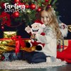 4E's Novelty Farting Santa Claus 8 Inch Talking Animated Christmas Plush Toys for Kids 8" Funny Christmas Stuffed Animals Gag Gifts for Boys Girls Teens White Elephant Gift