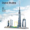 KLMEi World Famous Landmarks Architecture Skylines Series Dubai Skyline Micro Building Blocks Set for Adult and Children Age of 14+ Assembly Construction 3D Toy Present Kit 2545 pcs