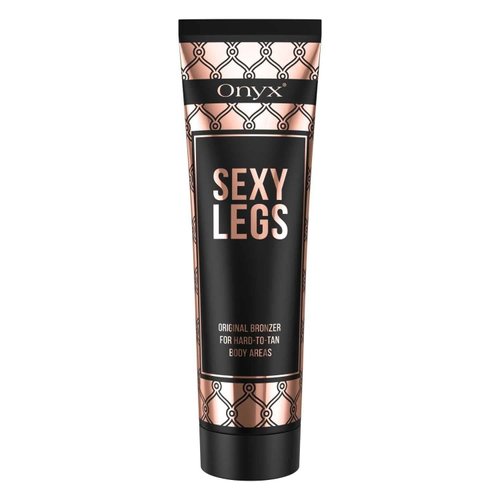 Onyx Sexy Legs Indoor Tanning Lotion with Bronzer - Gradual Tanning lotion for Legs - Perfectly Tanned Legs and Hard To Tan Body Parts - Double Bronzing Lotion - Leg Tanner Makeup