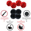 ZERODECO Birthday Decorations, Black and Red Birthday Party Decorations Happy Birthday Banner Pompoms Balloon for Boys Girls Men Women Birthday Party Decorations Supplies