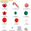 BONROPIN Christmas Balloon Garland Arch kit with Christmas Red White Candy Balloons Gift Box Balloons Red Star Balloons for Xmas Party Decorations