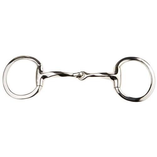 Korsteel JP Stainless Steel Slow Twist Eggbutt Snaffle Bit, 4.75"