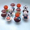 36 PCS Sports Cupcake Toppers Baseball Cupcake Picks Football Soccer Ball ToothPicks Rugby Basketball Cake Decorations for Sports Balls Theme Boys Men Birthday Party Supplies