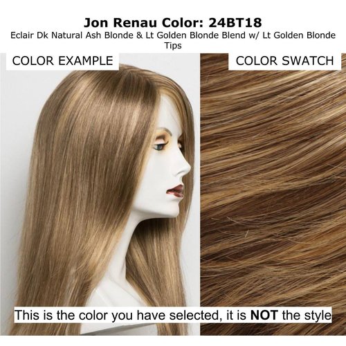 Mimic Hair Wrap Color 24BT18 Éclair - Easihair Hairpieces 4.5" Length UpDo Ponytail Accent Synthetic Fiber Curly Wavy Locks Elastic Band Scrunchie 292 Bundle MaxWigs Hairloss Booklet