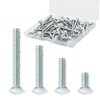 100 Packs Wall Plate Screws, Taezn Outlet Cover Screws 4 Length Sizes 6-32 Thread Switch Plate Screws Perfect Replacement for Wall Outlet Screws, Light Plate Screws, White Screws for Wall Plate, etc.