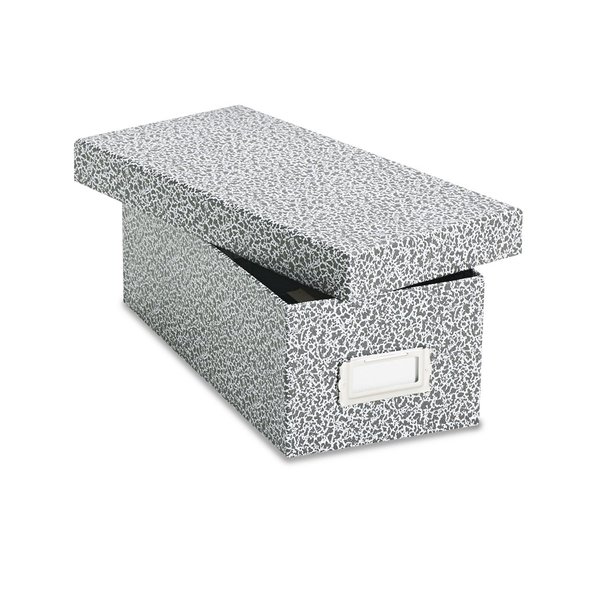 Oxford 40588 Reinforced Board Card File, Lift-Off Cover, Holds 1,200 3 x 5 Cards, Black/White