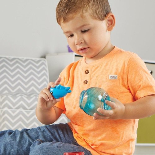 Learning Resources Peekaboo Fishbowl Friends, 10 Pieces, Ages 18 Months+, Learning Toys, Baby Toys, Educational Toys,Fish Toys,Animal Toys,Bath Toys