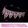 Atoden Pink Birthday Crown and Birthday Queen Sash Birthday Girls Tiara Crystal Crown for Women Princess Birthday Party Decorations Rhinestone Birthday Headband Happy Birthday Accessories for Party Gifts