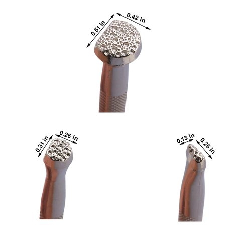 PANSHIYON Leather Stamps,3 Pack Professional Leather Background Stamping Tools for Leather Craft Working