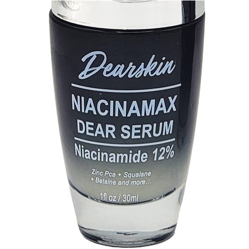 Niacinamide Serum Pore Minimizer Nacinamide 12% Zinc PCA Aqua Squalane & Vitamin E, Uneven Skin Tone Elasticity Wrinkles & Blemishes, Anti Aging Niacinamax Dear Serum