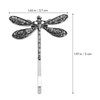 LALAFINA 4Pcs Vintage Dragonfly Hair Clips Dragonfly Bobby Pins Side Clip Wedding Hair Clips Vintage Bobby Pins for Women Wedding, Ancient Silver
