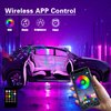 Car LED Strip Lights, LEDCARE 9 in 1 RGB Car Interior Lights with APP & Remote Control, 16 Million Colors Ambient Lighting Kit with 5 Fiber Optic LED Strips & 4 Under Dash Lights, Sync to Music