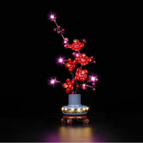 Kyglaring LED Lighting Kit, Compatible with Lego Botanical Collection 10369 Icons Plum Blossom Models（Lego Sets Not Included）！
