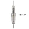 50pcs/Pack Disposable Microblading Nano Needle Cartridges Permanent Makeup Tattoo Needles for Tattoo Machine for Ombre Powder Eyebrow Lip Beauty (0.3mm 1P)