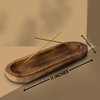 raajsee Wooden Brown Incense Holder -Incense Burner Holder –Ash Catcher - Incense Stick Holder - Meditation & Yoga - Great Gift for Any Occasion Size 11x4 inch