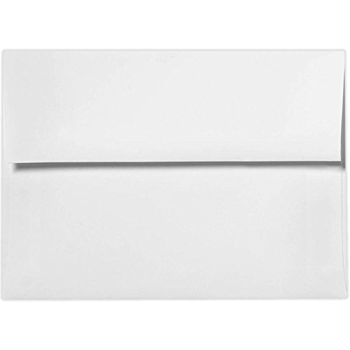 LUXPaper 4Bar A1 Invitation Envelopes | Peel & Press | 3 5/8" x 5 1/8" | White | 80lb. Text | 50 Qty