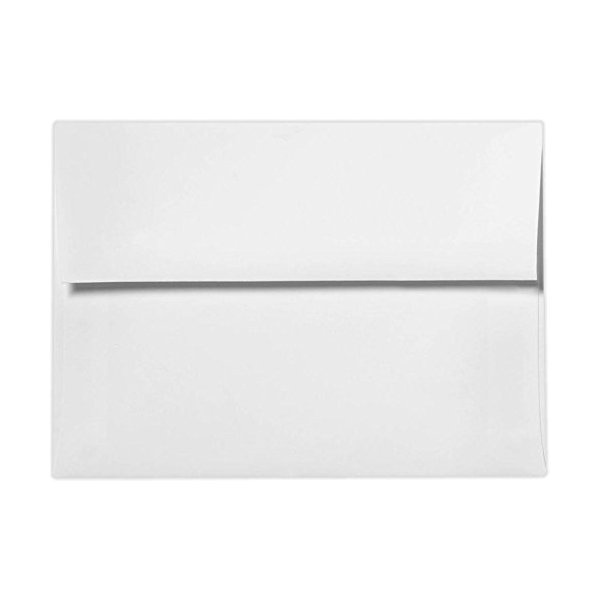LUXPaper 4Bar A1 Invitation Envelopes | Peel & Press | 3 5/8" x 5 1/8" | White | 80lb. Text | 50 Qty