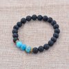 Mystiqs Lava Rock Beaded Bracelet Essential Oil Diffuser for Men,Women Aromatherapy Ideal for Anti-Stress or Anti-Anxiety