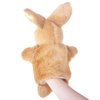 Bunny Hand Puppets Rabbit Plush Animals Toys for Kids Imaginative Pretend Play Storytelling (Brown)