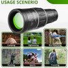 Portable High Power Monocular Telescope for Adults - 16x52 HD Light Weight Pocket Mini Compact Telescope for Smartphone Kids Bird Watching Hunting Concert Camping Starscope Cosmic Scope by HUBRSPY