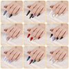 Teenitor Nail Pen Designer, Stamp Nail Art Tool with 15pcs Nail Painting Brushes, Nail Dotting Tool, Nail Foil, Manicure Tape, Color Rhinestones for Nails Pink