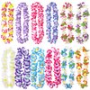 Millennial Essentials 12 Pack Thickened Hawaiian Leis Floral Necklace for Hula Dance Luau Party, Party Favors Celebrations and Decorations