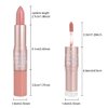 evpct 2 in 1 Rose Nude Glitter Shimmer Shiny lipstick & Liquid Lip Gloss, Metallic Dual Ended Lipstick with Hydrating Lightweight Formula, Shiny Glossy Lip Stick Makeup for Women stay on all Day 02