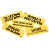 FUN delivery Prank Bumper Stickers 5 Pack Removable Joke Gag Gift White Elephant Stocking Stuffer