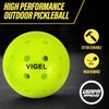 Vigel Premium Outdoor Pickleball Balls Set of 12 USAPA Approved, Tournament and Competition Play, Perfectly Balanced, High Bounce, True Flight, Durable, 40 Hole Pickleball.