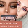 WYBLZPXZ 12 Colors Naked Nude Colors Eyeshadow Palette,Matte Blendable Shimmer Eyeshadow Pallete Natural Smooth Texture Pigmented Long Lasting Waterproof Smokey Eye Shadow Palette Makeup(Shimmer)