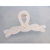 Generic Long clear white frosted hair claw clip for long hair