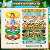 XIPEGPA 30 PCS Jungle Safari Party Favors Wild Animals Slap Bracelets Silicone Wristband for Animal Theme Party Favors Jungle Safari Birthday Party Supplies(Animal)